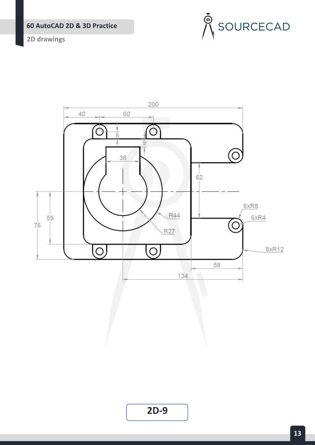 Autocad 2d 3d Practice Drawing Pdf Autocad 2d 3d Practice Drawing Pdf