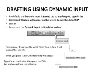 Dynamic Input Tab Autocad Mastering Precision Drafting Techniques in AutoCAD 2010 for Efficient ...
