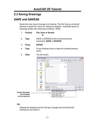 Auto cad20042d tutorial | PDF