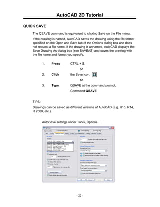 Auto cad20042d tutorial | PDF