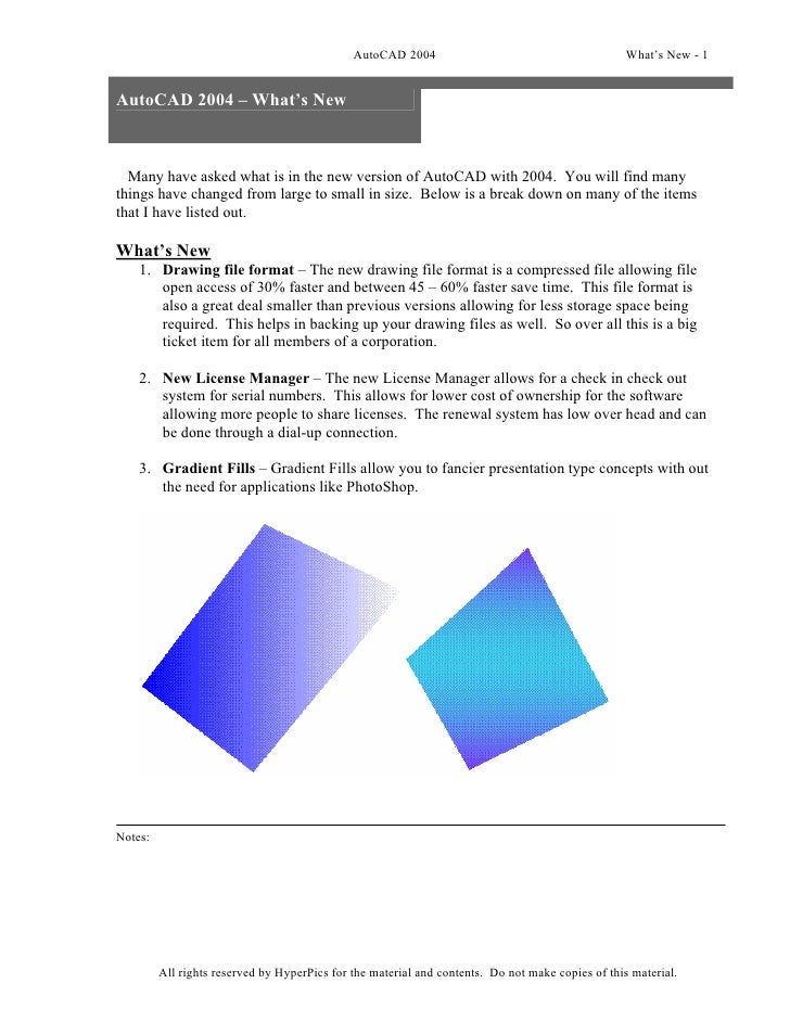 Auto Cad 2004 New Overview