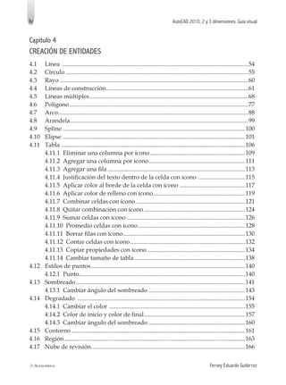 Auto cad 2010 2 y 3 dimensiones - guía visual | PDF