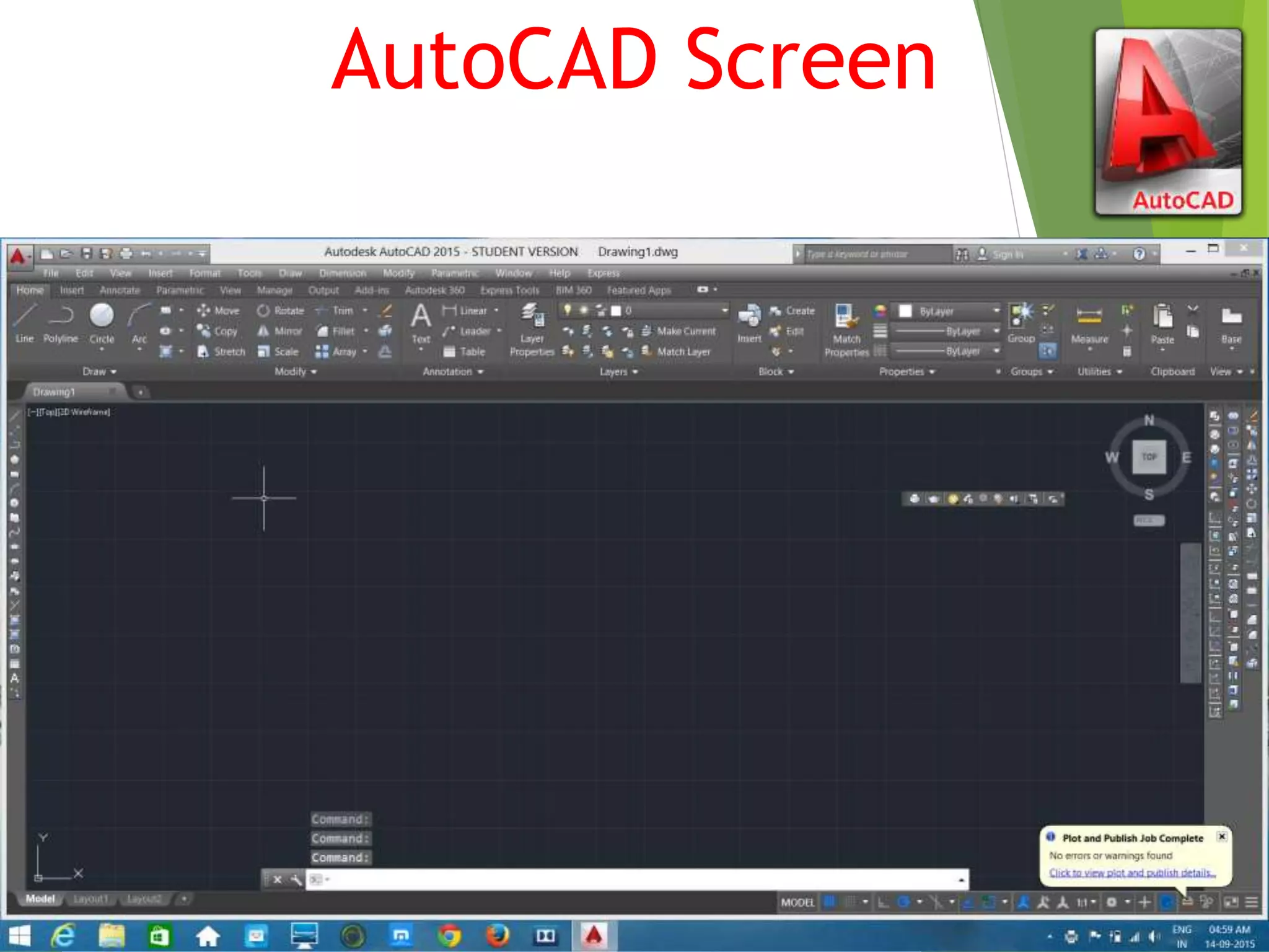 AutoCAD Screen
 