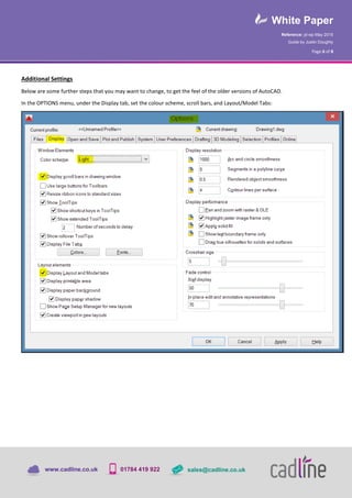 Auto cad 2016 restoring the classic workspace | PDF
