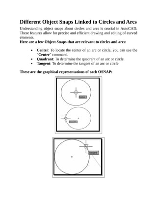 Object Snaps Names AutoCAD 2025 For Beginners Seyi Olugbeja.pdf