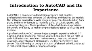 AutoCAD 2D & 3D Course.ppt.............. | PPT