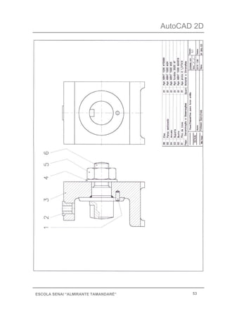 AutoCAD 2D
53ESCOLA SENAI “ALMIRANTE TAMANDARÉ”
 
