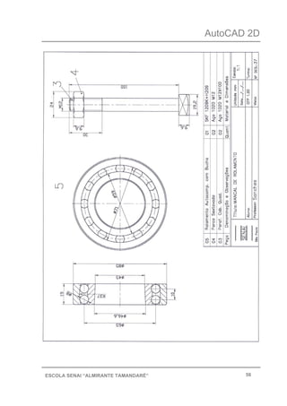 AutoCAD 2D
56ESCOLA SENAI “ALMIRANTE TAMANDARÉ”
 