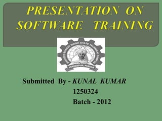 Submitted By - KUNAL KUMAR
1250324
Batch - 2012
 