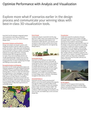 Autocad civil3d brochure 3d civil | PDF