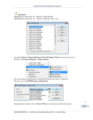 Penz Point Files Autocad civil 3 d land desktop companion 2009 | PDF