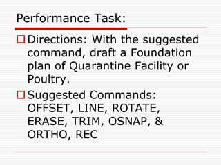 AUTOCAD COMMAND AUTOCAD COMMANDAUTOCAD COMMAND | PPT
