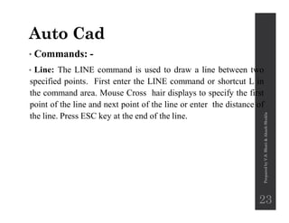 Auto Line Command Auto cad for fashion design by v.s. bhati | PDF