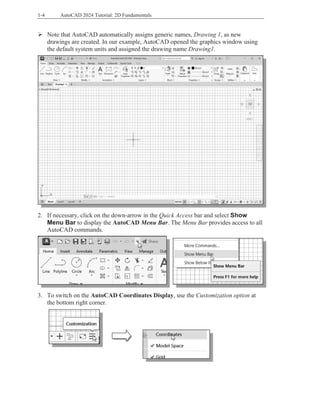 AUTOCAD 2024 2Dfundamentals circles, planar and curves excercises | PDF