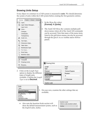 AUTOCAD 2024 2Dfundamentals circles, planar and curves excercises | PDF