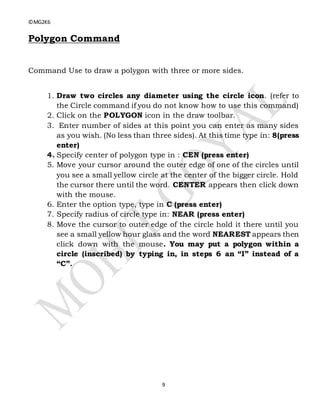 Polygon Command Drawing Auto cad interface | DOCX