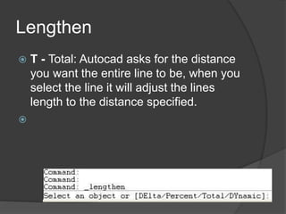 Total Length Auto cad introduction sas institute | PPTX