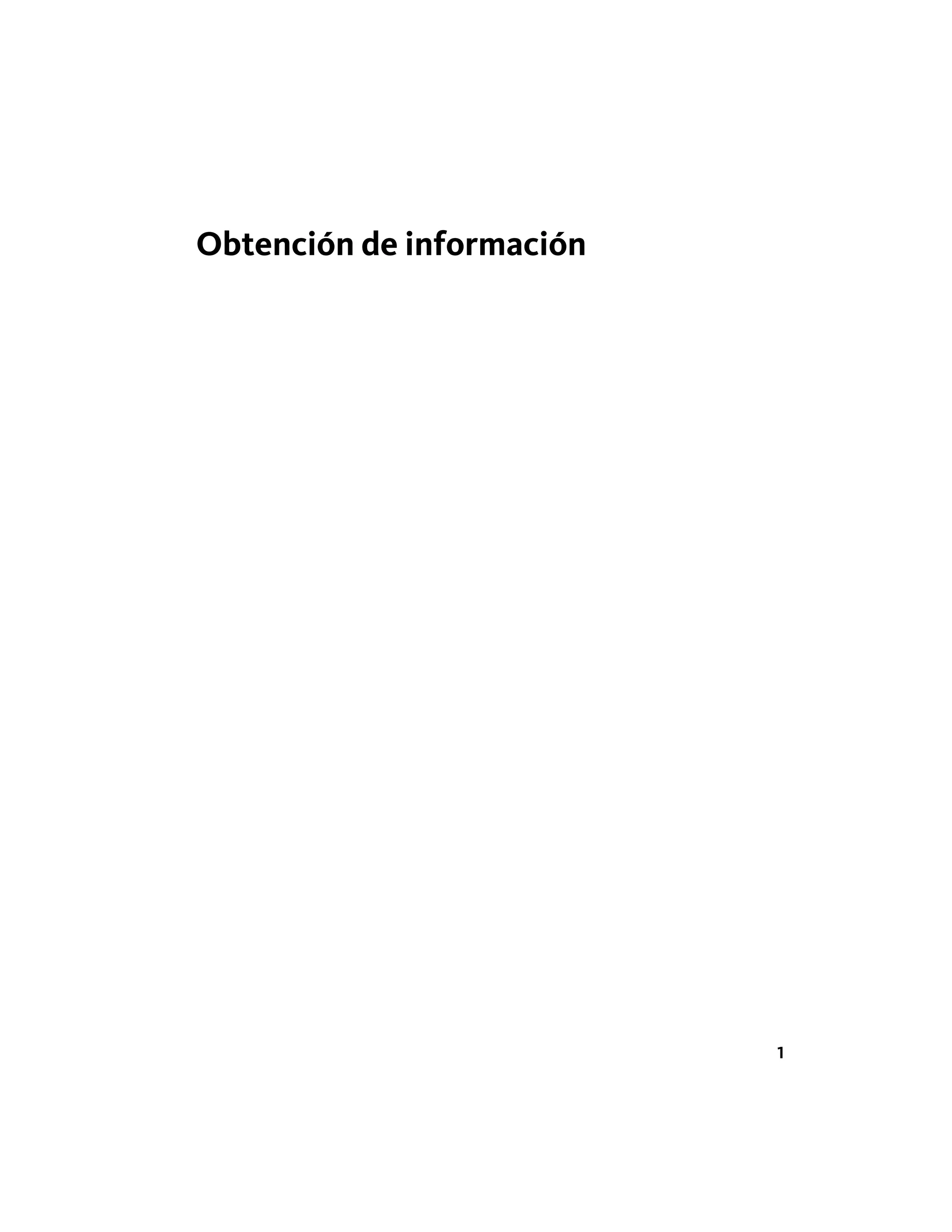 Obtención de información
1
 