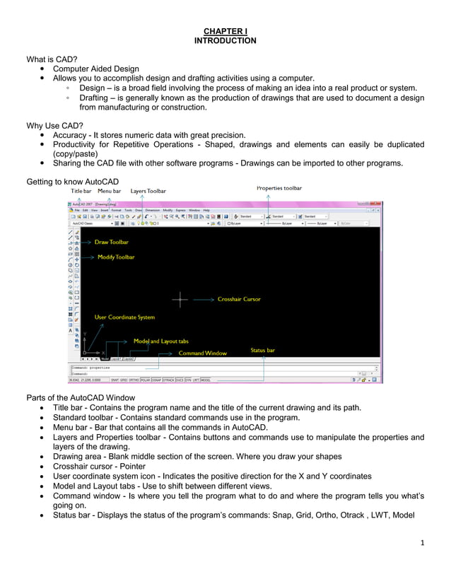 Auto cad manual | PDF