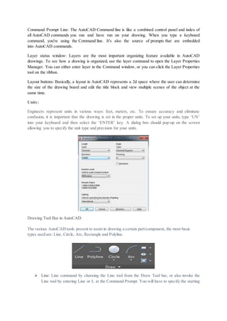 Auto cad material | DOCX