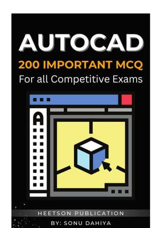 AutoCad MCQ Important Previous Years Exam Questions | PDF