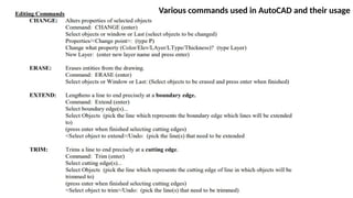 Introduction to AUTOCAD and commands in AutoCAD | PPTX