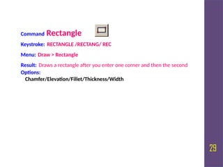 Introduction and Basic commands of Auto CAD ppt BY KRT | PPTX