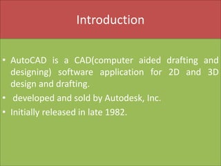 Autocad presentation | PPTX