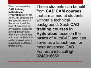 Auto cad training institute hyderabad | PPT