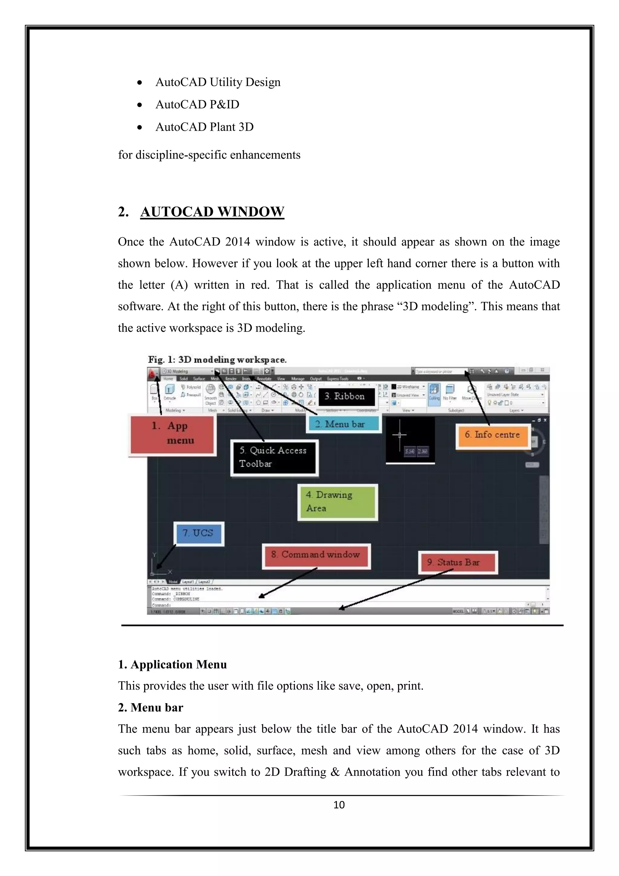 Autocad training report | PDF