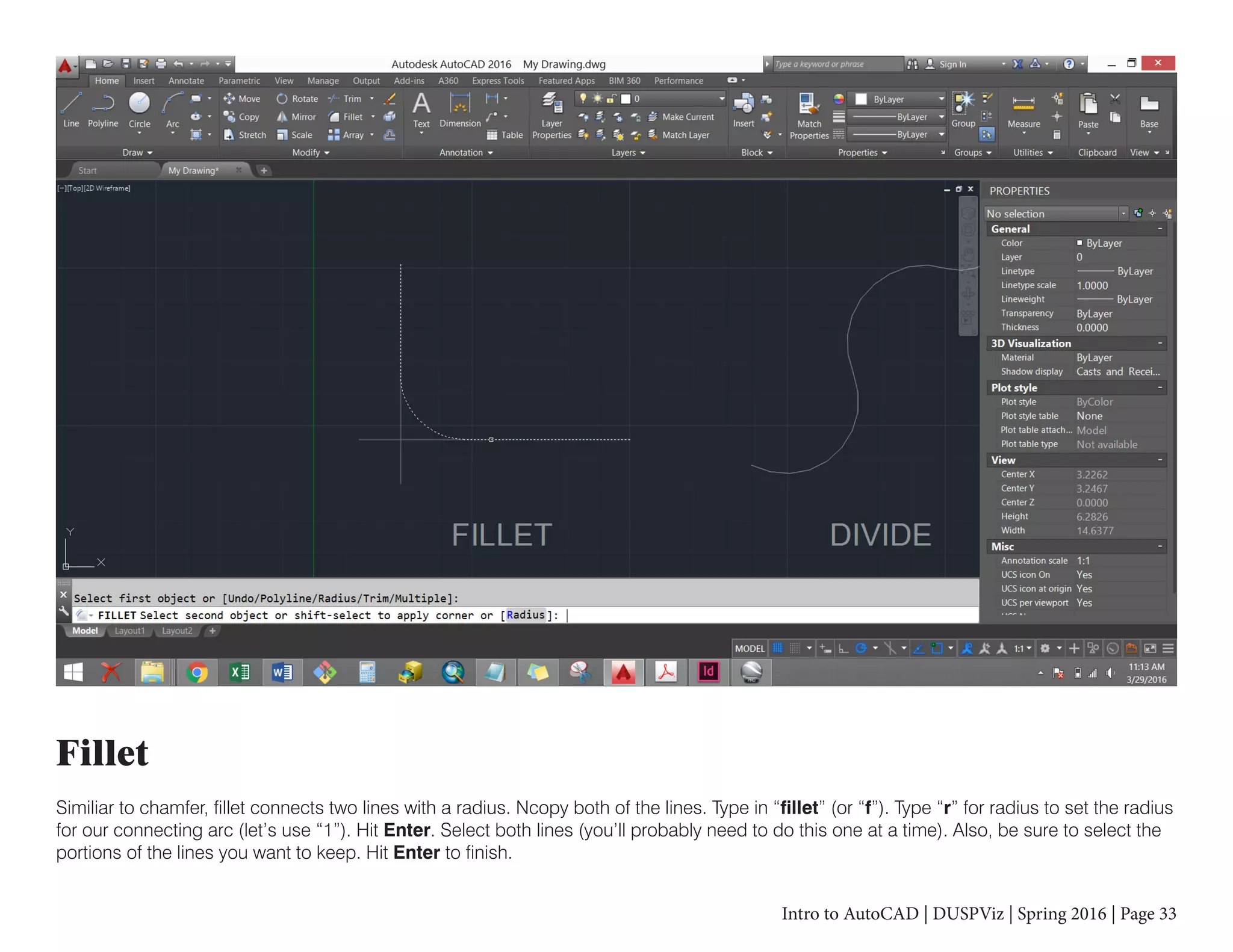 Keep Filet Intro to AutoCAD | PDF
