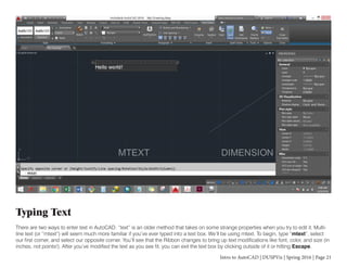 Intro to AutoCAD | PDF