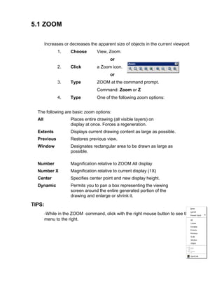 Auto Cad tutorial | PDF