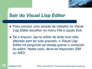 Auto cad visual lisp iv | PDF