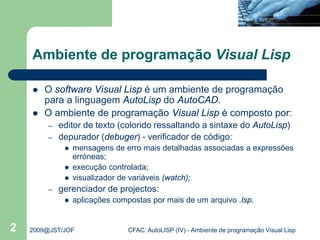 Auto cad visual lisp iv | PDF