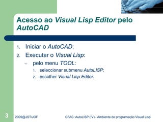 Auto cad visual lisp iv | PDF