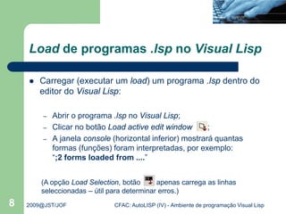 Lisp Window Auto cad visual lisp iv | PDF