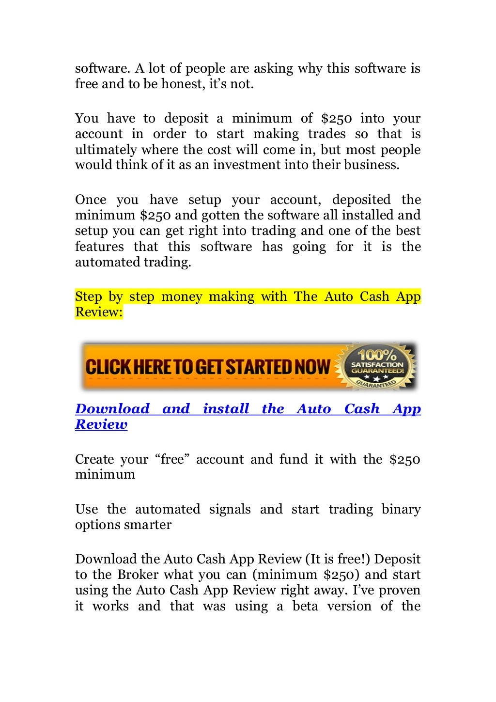 Auto Cash App best trading system By Tom Jenkins
