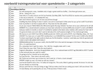 voorbeeld trainingsmateriaal voor spamdetectie – 2 categorieën
 