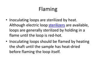Science Flaming Loop Autoclave a method to sterilize laboratory Goods & Hospital Equipments ...