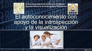 Universidad Nacional Autónoma de México
Escuela Nacional de Enfermería y Obstetricia
El autoconocimiento con
apoyo de la introspección
y la visualización
 