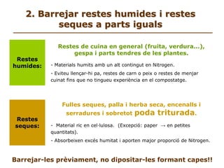  Excrements d’animals: el compost final pot contenir patògens.