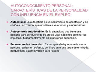 Iniciación al Autoconocimiento en el aula. | PPTX