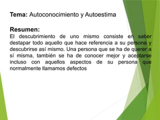 Autoconocimiento y Autoestima: Claves para el Desarrollo Personal y ...