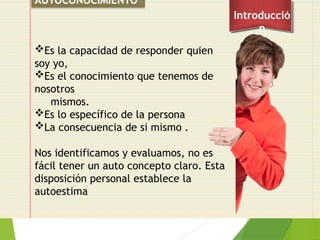 Autoconocimiento y Autoestima: Claves para el Desarrollo Personal y ...