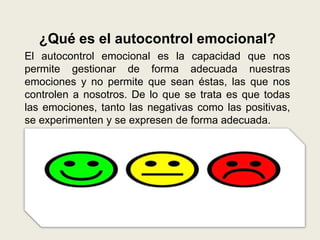 Autocontrol emocional | PPTX