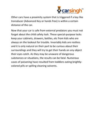 Autocop car central locking systems | PDF