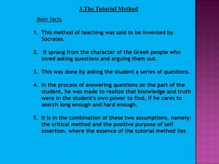 AUTOCRATIC METHODS OF TEACHING