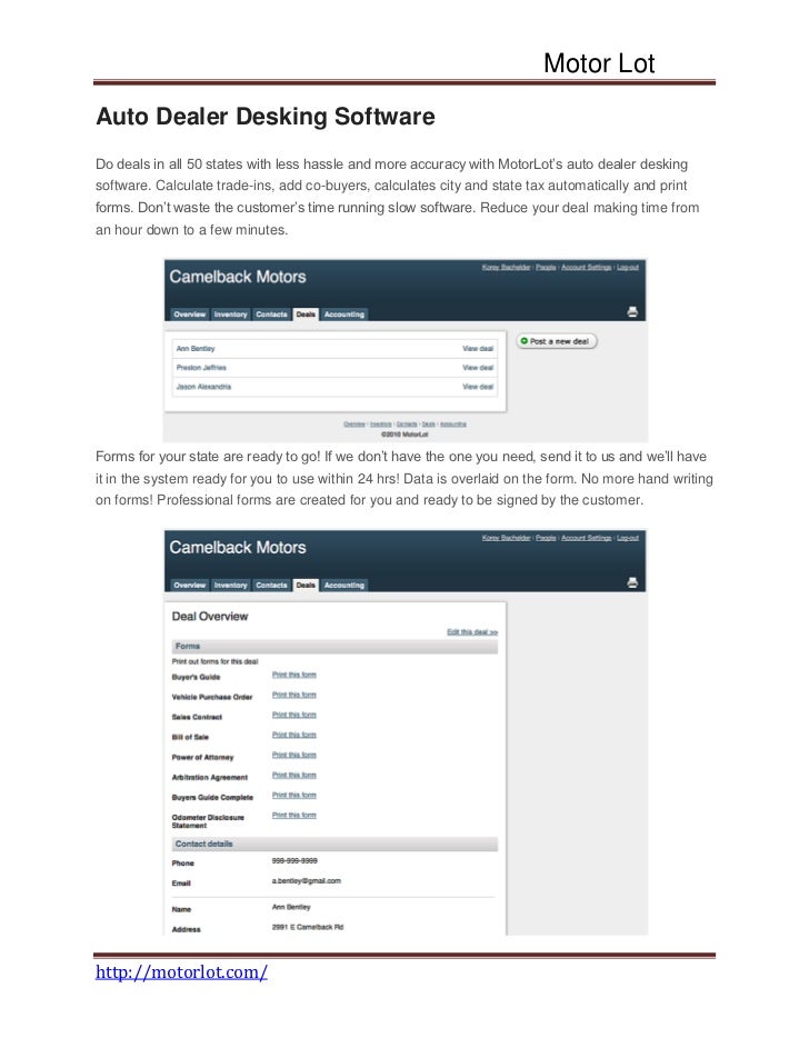 Car Dealer Software