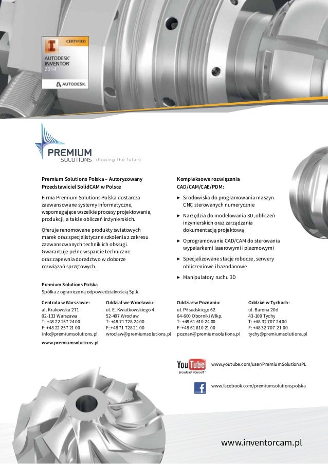 System CAM inventorcam dla Autodesk inventor